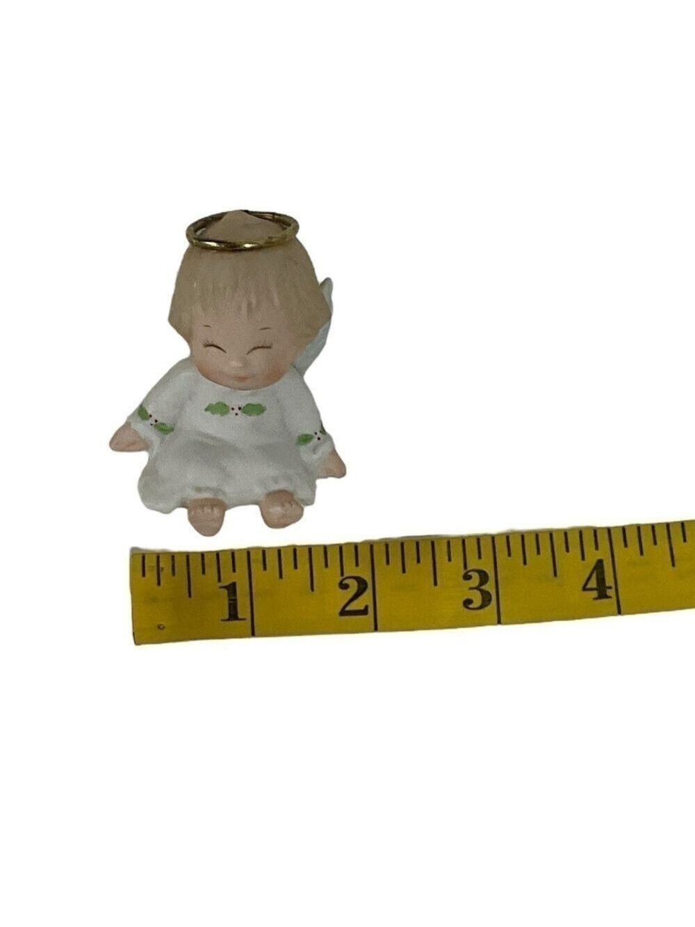 1987 Morehead Enesco Baby Angel Figurine Christmas Decor Vintage approximate 2” - Picture 9 of 9